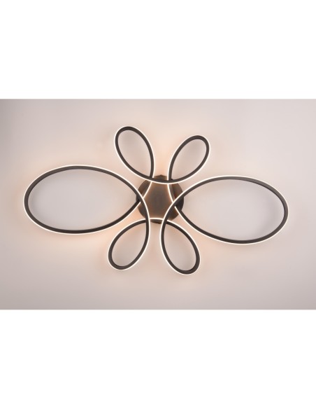 Trio Fly – Luminaire central à intensité réglable, forme ondulée, lumière chaleureuse 3000K