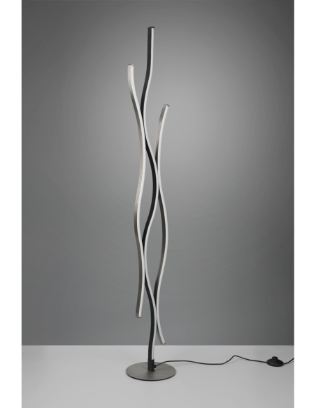 Lampadaire LED 28W 3250Lm 2300+3000+4000K dimmable à pédale – Trio - Blaze