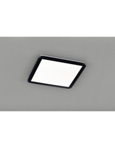 Trio Camilla – Plafonnier LED 22W, design angulaire noir mat avec variateur, lumière chaude 3000K 2