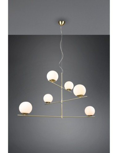 Trio Pure – Luminaire suspendu 6 flammes, style puriste et modulable pour une ambiance raffinée