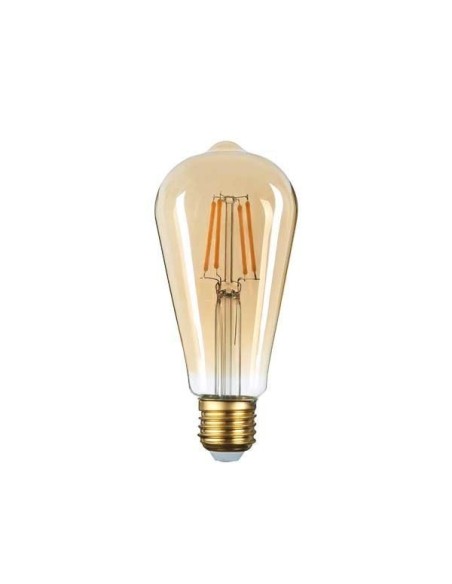 Ampoule Led filament E27 ST64 4W ambrée - Optonica Leluminaireled.com