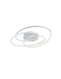 Trio Gale – Plafonnier LED 5000 lm, design blanc mat moderne avec variateur à 3 niveaux