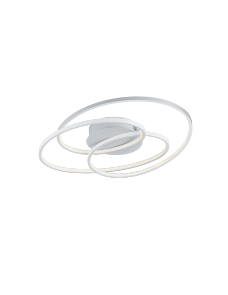 Trio Gale – Plafonnier LED 5000 lm, design blanc mat moderne avec variateur à 3 niveaux