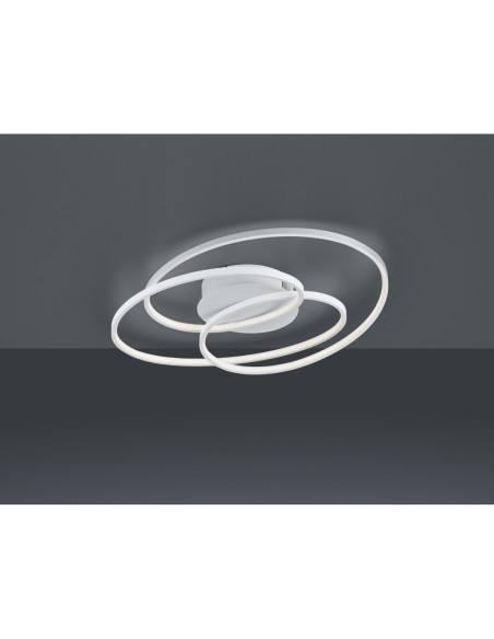Trio Gale – Luminaire plafonnier élégant 60 cm, LED 38,5W dimmable par interrupteur, lumière chaude 3000K