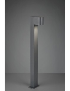 Trio Roya – Potelet d'extérieur LED GU10, métal et fonte d’aluminium, nickel mat, IP44 2