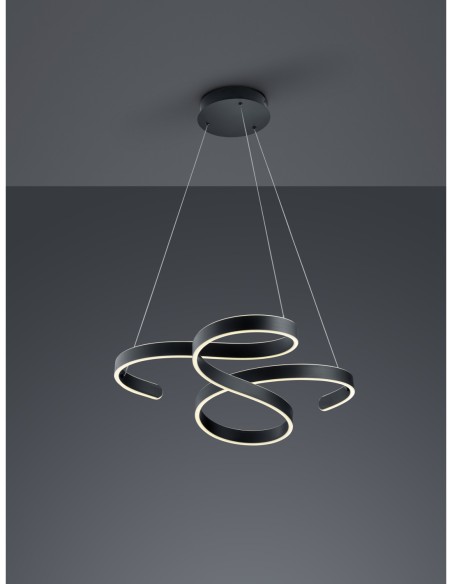 Trio Francis – Luminaire suspendu moderne avec variateur SWITCH, lumière chaude 3000K