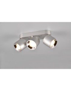 Trio Guayana – Plafonnier 3 spots orientables GU10, design en nickel mat, éclairage ciblé 2