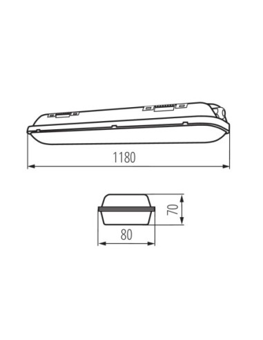 Luminaire Led industriel étanche - Kanlux - MAH LED Leluminaireled.com