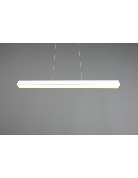 Suspension 1xLED SMD 29W métal blanc mat, double éclairage haut/bas, rails DUOline - Trio - Paros