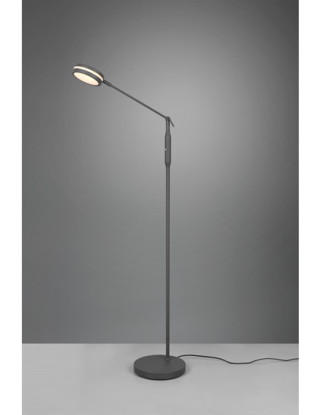 Lampadaire Led  anthracite, variateur, mémoire - Trio - Franklin