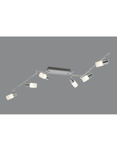 Trio Clapton – Spot LED 6x4,3W, orientable, lumière chaude 3000K, finition chrome mat 2