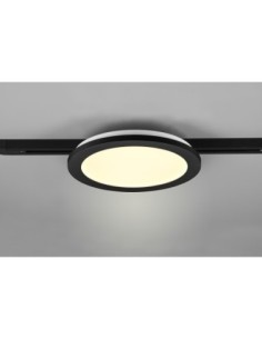Trio DUOline – Plafonnier/mural LED 13W, design plat et moderne, Ø26 cm, noir mat 2