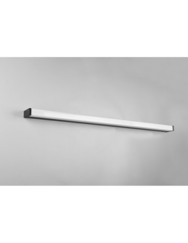 Applique salle de bains Led IP44 20W 2500lm 3000K noire mate – Trio - Fabio