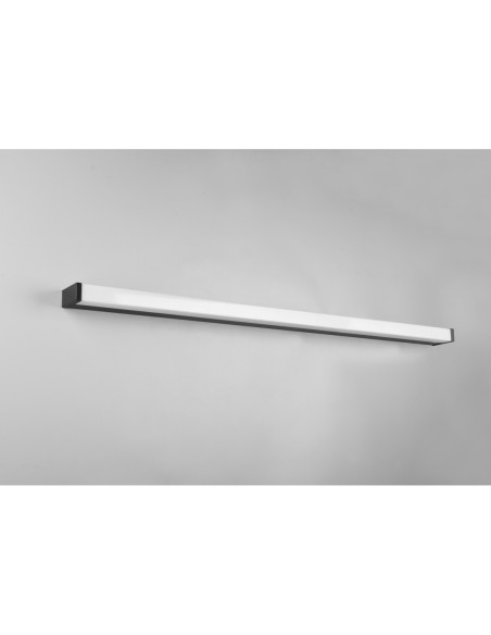 Applique salle de bains Led IP44 20W 2500lm 3000K noire mate – Trio - Fabio