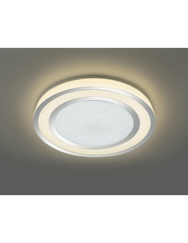 Plafonnier Led 40W, 3000-5000K design chrome dimmable – Trio – Noriaki