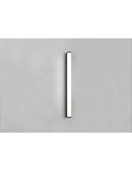 Applique murale Led étanche 3000K, 1400 l. noir mat – Trio - Fabio