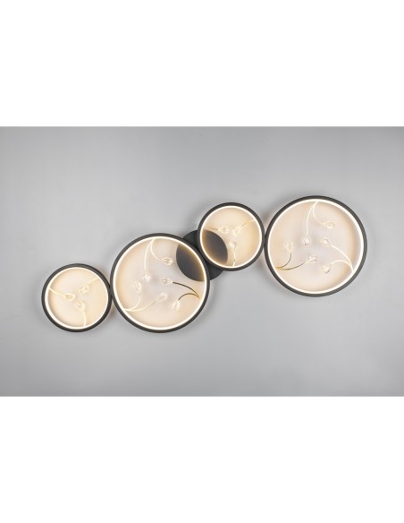 Trio Groovy – Luminaire moderne au design géométrique, idéal salon, chambre et bureau