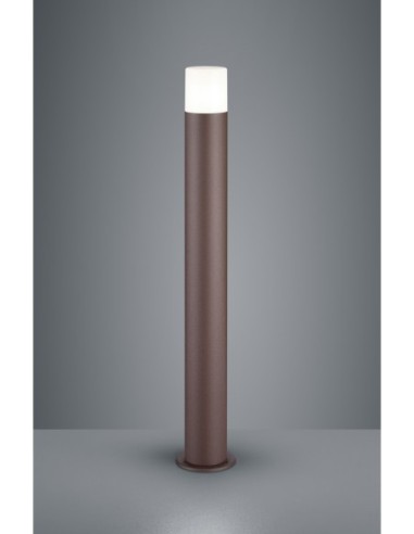 Trio Hoosic – Potelet E27, IP44, design rouille pour allées et jardins