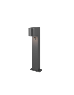 Trio Roya – Borne extérieure design blanc, lumière vers le haut et le bas