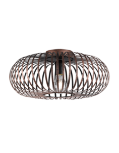 Trio Johann – Plafonnier métal cuivre ancien E27,Max 60W, design unique avec motif lumineux