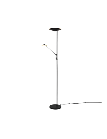 Trio Brantford – Lampadaire LED 30W avec variateur tactile et lumière réglable