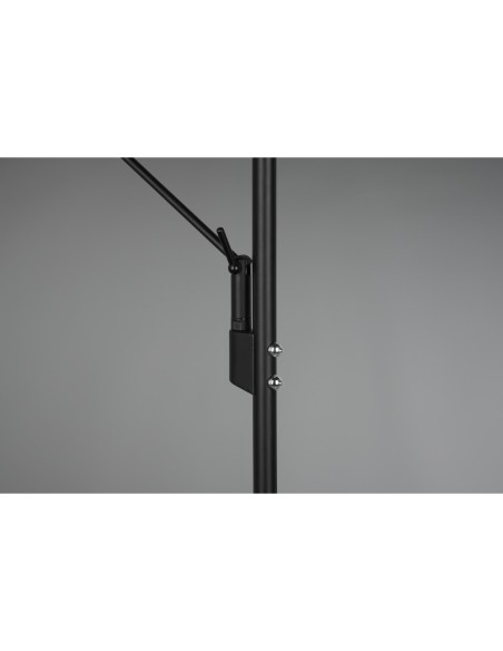 Lampadaire design noir mat avec LED dimmable 30W 2700+3200+4000K– Trio – Brantford