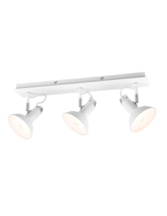 Trio Roxie – Spot plafonnier 3xE14 blanc mat, orientable et moderne