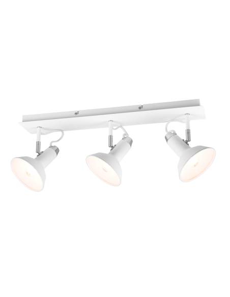 Trio Roxie – Spot plafonnier 3xE14 blanc mat, orientable et moderne