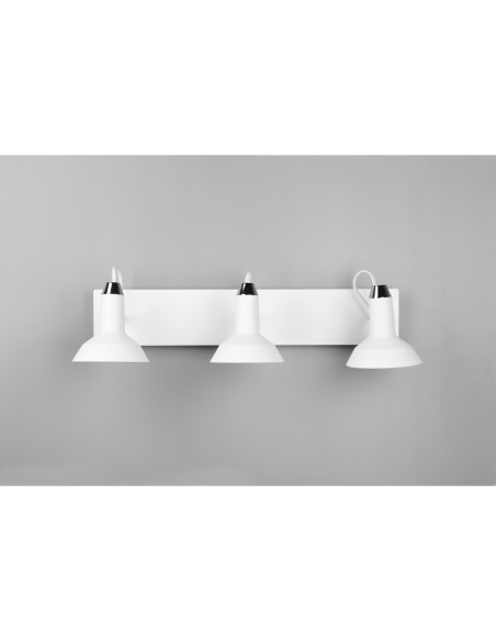 Plafonnier 3 spots orientables E14  métal blanc mat – Trio – Roxie