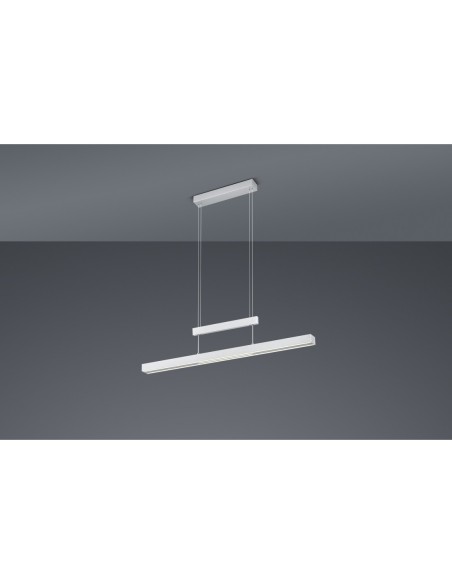 Suspension LED 45W dimmable 2700–5000K nickel mat métal – Trio - Trajan