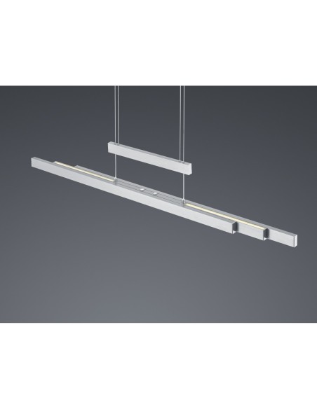 Suspension LED 45W dimmable 2700–5000K nickel mat métal – Trio - Trajan