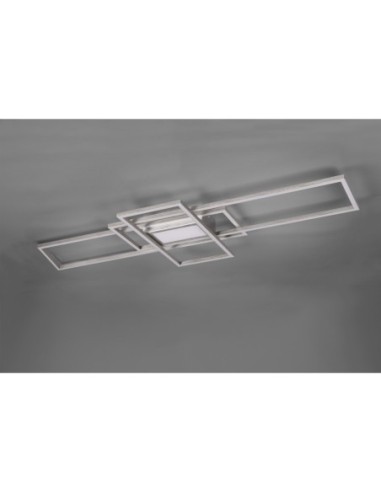 Plafonnier LED 60W dimmable 3000-6500K nickel mat métal – Trio - Irvine