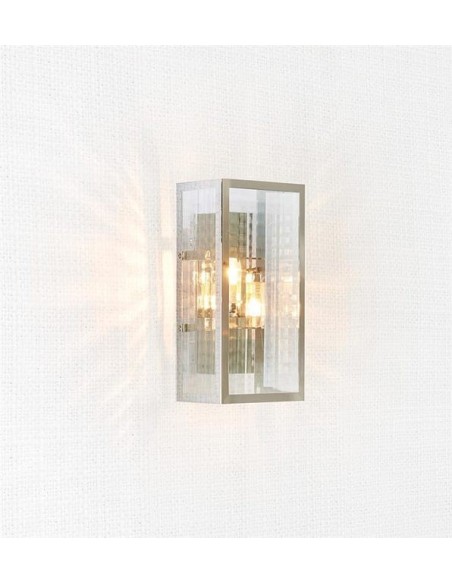 Applique murale étanche métal et verre martelé - Markslöjd - Fulham Leluminaireled.com