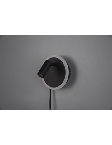 Applique murale LED 3000K noir mat métal – Trio -  Jordan