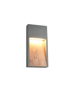 TRIO Salmon – Applique murale LED 11W, 1200 lm, 3000K, IP44, finition anthracite effet bois