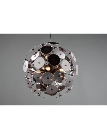 Suspension design 6xE14 max 40W noir et chrome - TRIO - Discalgo