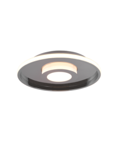 TRIO Ascari – Plafonnier LED 35W, 4100 lm, 3000K, variateur SWITCH, design chromé moderne, IP44