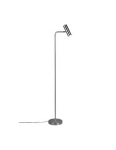 TRIO Marley – Lampadaire minimaliste orientable, nickel mat, 1x GU10 max 5W