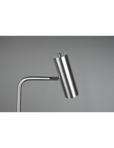 TRIO Marley – Lampadaire élégant et discret pour salon ou couloir, corps métal nickel mat