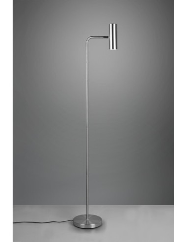 Lampadaire 1xGU10 max 5W métal nickel mat – Trio intérieur | Trio