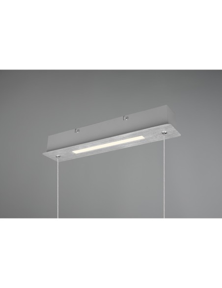 Suspension Led 38W 3000K aluminium brossé avec variateur – Trio - Aick