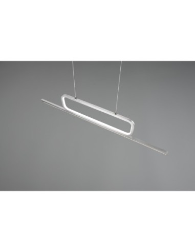 Suspension Led 38W 3000K aluminium brossé avec variateur – Trio intérieur | Trio