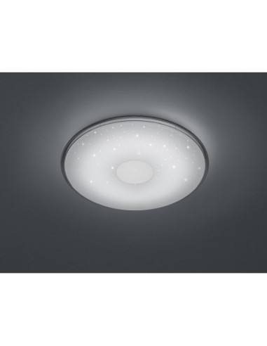 Plafonnier Led Ø42,5cm Blanc Effet étoilé 2400 lm – Trio intérieur | Trio