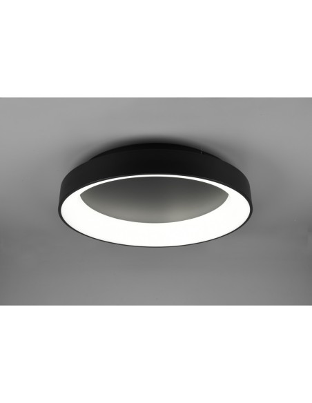 TRIO Girona – Luminaire rond moderne avec lumière modulable et télécommande intégrée