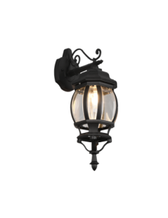 TRIO, Applique, Elvo 1xE27, max.60,0 W Corps Fonte daluminium, noir mat L 18,0c | Trio