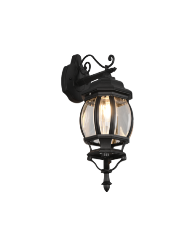 TRIO, Applique, Elvo 1xE27, max.60,0 W Corps Fonte daluminium, noir mat L 18,0c | Trio