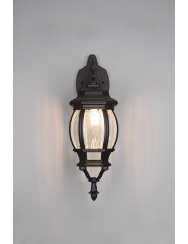 TRIO, Applique, Elvo 1xE27, max.60,0 W Corps Fonte daluminium, noir mat L 18,0c | Trio