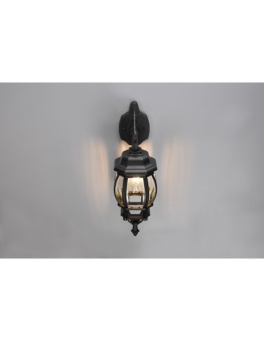 TRIO, Applique, Elvo 1xE27, max.60,0 W Corps Fonte daluminium, noir mat L 18,0c | Trio