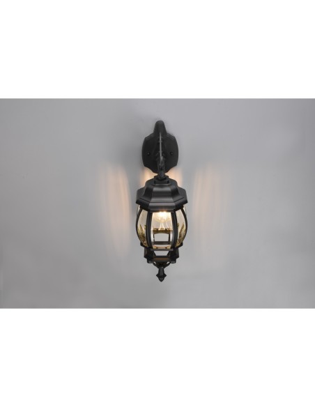 TRIO, Applique, Elvo 1xE27, max.60,0 W Corps Fonte daluminium, noir mat L 18,0c | Trio