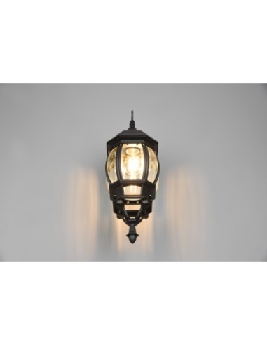 TRIO, Applique, Elvo 1xE27, max.60,0 W Corps Fonte daluminium, noir mat L 18,0c | Trio